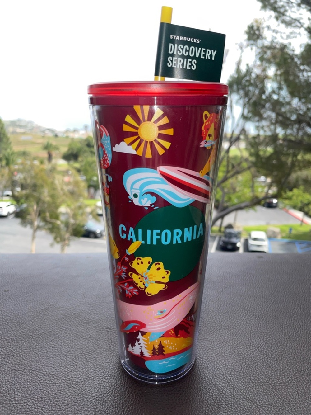 Starbucks Discovery Series Tumbler - Red with Multicolor Graphics